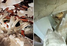 Гигантская кристальная пещера, расположенная под мексиканской пустыней