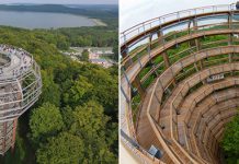 Необычная башня «Орлиное гнездо» над островом Рюген в Германии