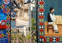 Необычное «веселое кладбище» со смешными эпитафиями в Румынском поселке Сапанта