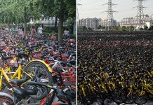 Огромные кладбища велосипедов в Китае