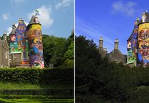 Келберн – старинный замок 13-го века, покрытый красочными граффити