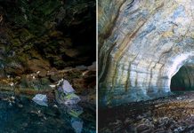 Лавовые каналы на вулканическом острове Чеджудо в Южной Корее