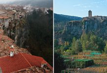 Кастельфоллит-де-ла-Рока – город в Испании на обрыве скалы