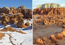 Удивительная Долина Гоблинов в штате Юта в США