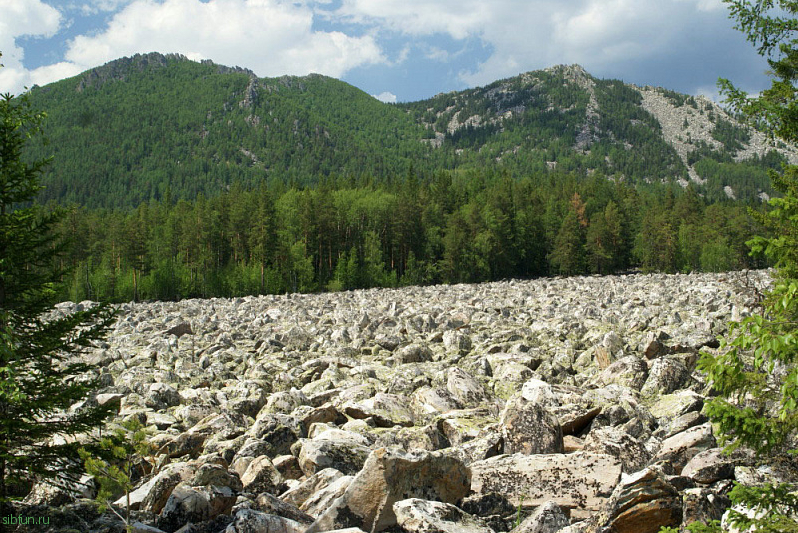 «Каменная река» в российском Национальном парке Таганай