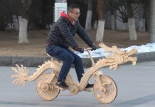 Настоящий велосипед из палочек для мороженого