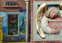 Gevelstenen – красочные таблички на домах в Нидерландах