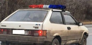 Необычное украшение автомобиля к Новому году