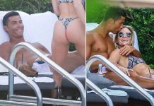 Криштиану Роналду на отдыхе