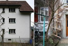 Кошачьи лестницы в городе Берн в Швейцарии