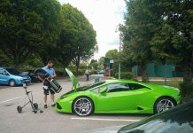 Непрактично крошечный багажник суперкара Lamborghini Huracan