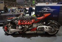 Сверхмощный мотоцикл Lazareth LM487