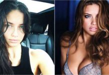 Снимки моделей Victoria’s Secret с макияжем и без него