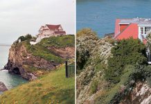 Уникальный дом на скалистом острове в Англии