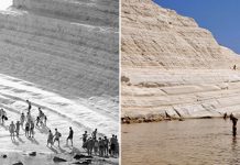 Белоснежная скала Scala dei Turchi в южной Сицилии