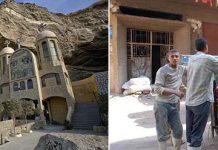 Монастырь святого Симона в горе Мокаттам в юго-восточном Каире