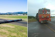 Гисборн – аэропорт, где железнодорожная линия пересекает взлётно-посадочную полосу