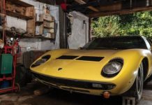 Редкий Lamborghini Miura 1969, недавно найденный в заброшенном гараже скоро уйдет с молотка