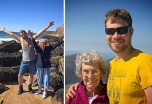 Внук отправился в путешествие с бабушкой, чтобы показать ей мир