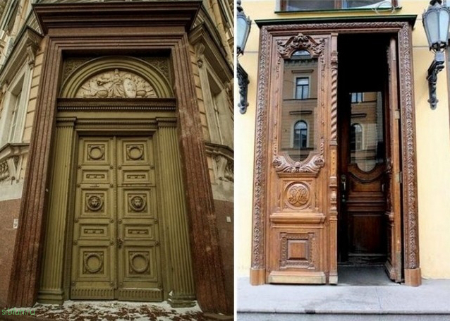 Для чего в старинных зданиях Санкт-Петербурга делали такие огромные двери?
