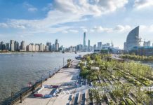 Прогулка по городскому парку в Шанхае