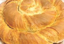 Как пекут адыгский слоеный хлеб