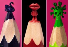 Художник, который создаёт впечатляющие миниатюрные скульптуры на кончиках карандашей