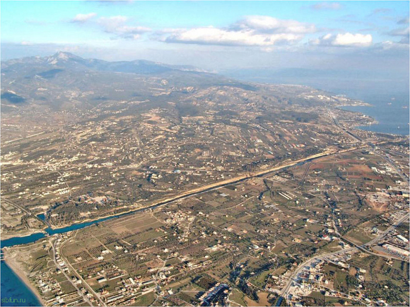 Коринфский канал, Греция (27 фото, видео)
