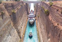 Коринфский канал, Греция (27 фото, видео)