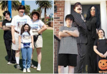 Девушка-фотошопер отправилась в путешествие с вымышленной семьей # 05.12.2020