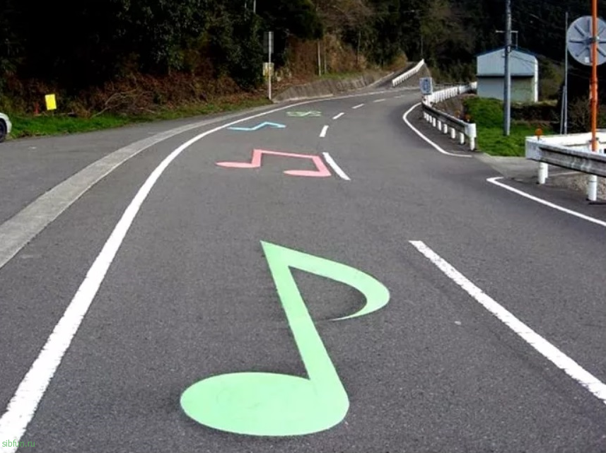 Музыкальные дороги в Японии — фото и видео