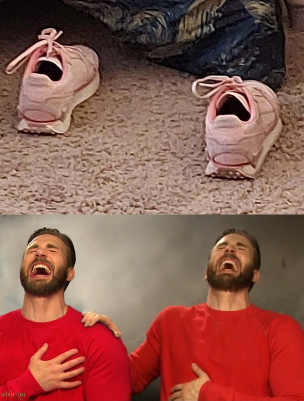 "Кричащий кроссовок" - новый мем, который вдохновил любителей фотошопа