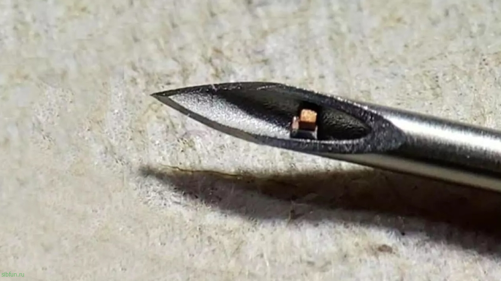 В США создали самый маленький в мире чип, для вживления в человека с помощью иглы