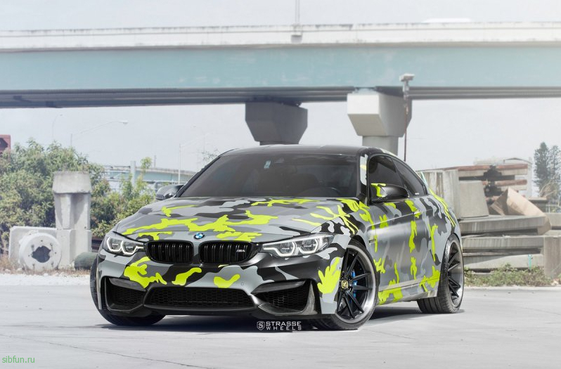 BMW M4 Coupe на дисках от Strasse Wheels