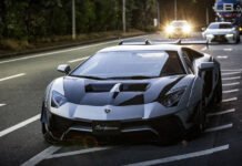 Lamborghini Aventador в обвесе от Liberty Walk