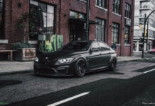 Уникальный BMW M3 в мрачном матово-черном исполнении