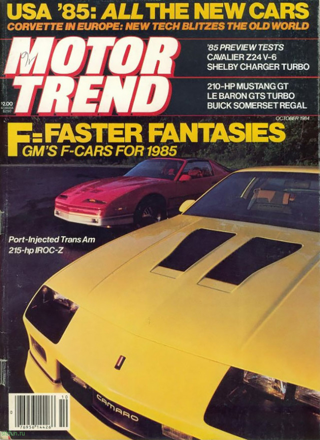 Обложки журнала Motor Trend в 1980-х гг.  - 14.02.2022