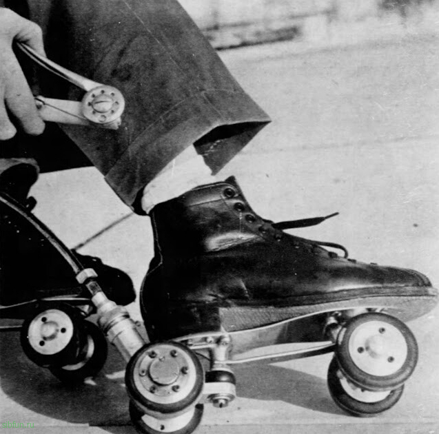 Моторизованные роликовые коньки 1960-х годов 