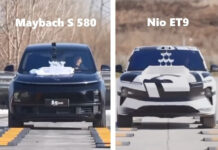 Сравнение тестов на стабилизацию: Maybach S 580 vs. Nio ET9