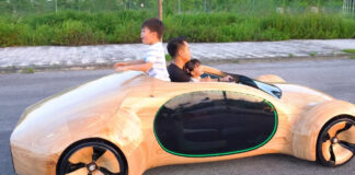 Концепт-кар Apple: деревянный автомобиль ручной работы, построенный с нуля