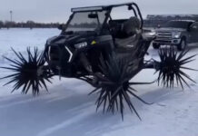 Крутые транспортные средства для передвижения по льду и снегу