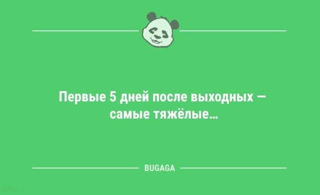 Предпятничные анекдоты: «Первые 5 дней после выходных…» 