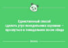 Анекдоты для настроения: «Единственный способ сделать утро понедельника хорошим…»