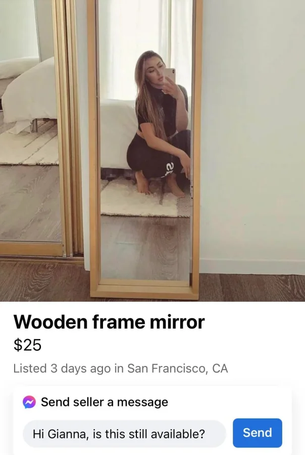 Люди продают зеркала