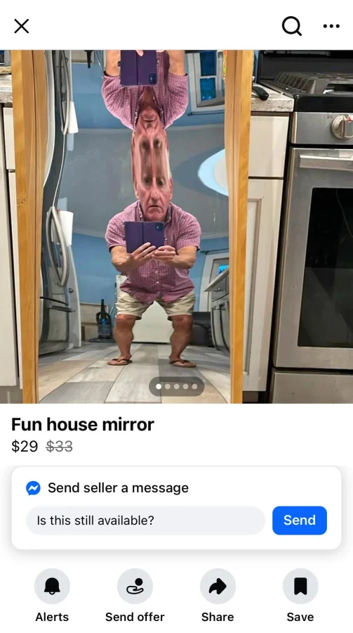 Люди продают зеркала