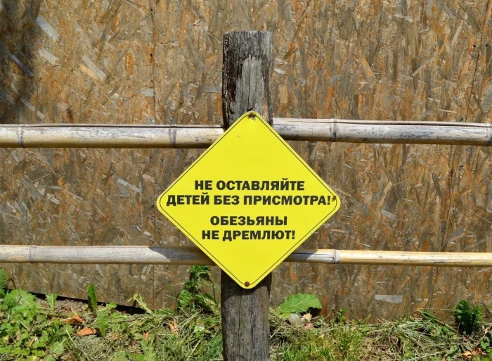 Таблички в зоопарке