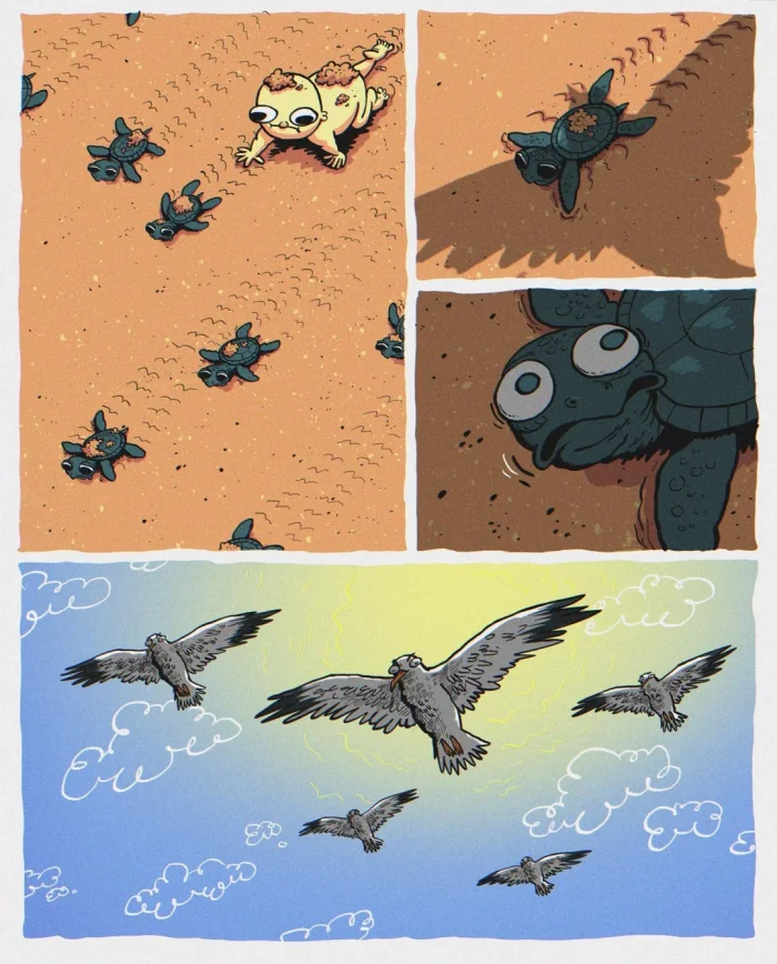 Комикс: "Беспанцирный морской мальчик"