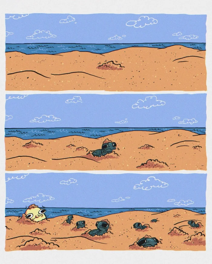 Комикс: "Беспанцирный морской мальчик"