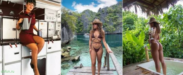 Стюардессы в униформе и без неё Стюардессы в униформе и без неё