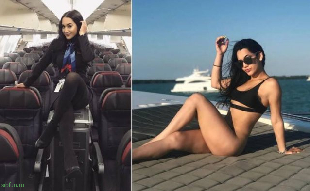 Стюардессы в униформе и без неё Стюардессы в униформе и без неё